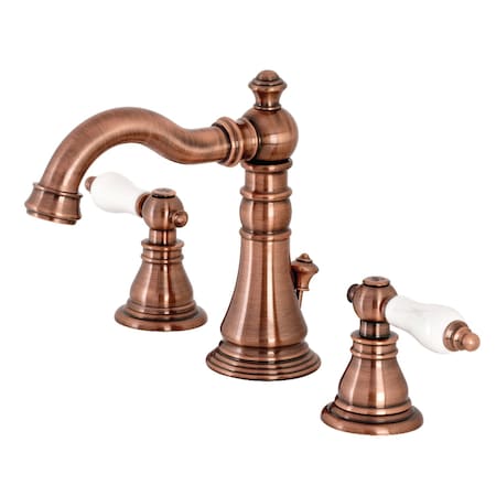 Fauceture FSC197APLAC American Patriot Widespread Bathroom Faucet, Antique Copper FSC197APLAC